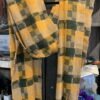 "Camp Fire Shawl" Home spun hand woven